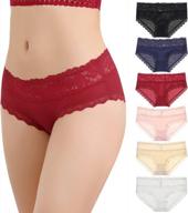 sexy lace underwear for women | low rise cheeky bikini panties multi-pack s-xl logo