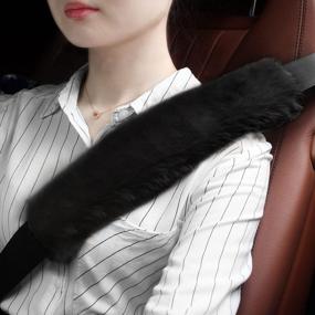 img 4 attached to Experience Comfort And Safety On The Go With GAMPRO'S Soft Car Seat Belt Pad Cover - 2 Pack, Suitable For All Ages And Uses!