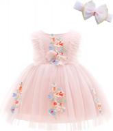girls tulle flower dress for special occasions - perfect for christmas, pageants, birthdays, and parties - weileenice logo