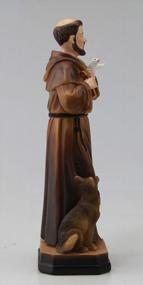 img 1 attached to Saint Francis Of Assisi With Animals Catholic Religious Gifts 5 Inch Resin Colored Small Statue Figurine