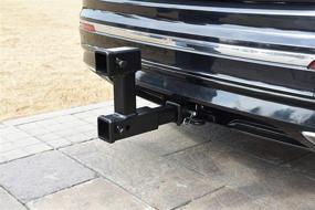 img 1 attached to 🔌 TOPTOW 64131HP Dual Hitch Extender for 2 inch Trailer Receivers, Up to 10 inch Extension Length &amp; 7-1/2&#34; Riser/Drop