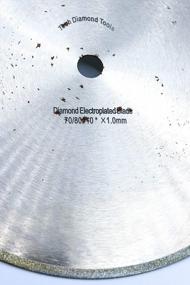 img 2 attached to 10 Inch Electroplated Diamond Blade For Ceramic & Porcelain Tile Cutting