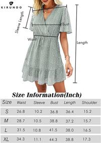 img 2 attached to 👗 KIRUNDO Women's Ruffle Sleeve Summer Dresses - Trendy Women's Clothing