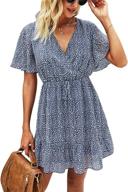 👗 kirundo women's ruffle sleeve summer dresses - trendy women's clothing logo