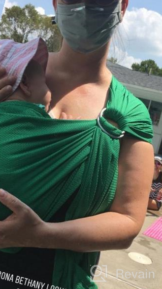img 1 attached to Vlokup Baby Water Ring Sling: Lightweight Mesh Carrier For Summer Swimming And Beach Adventures review by Audrey West