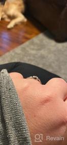 img 5 attached to Кольцо из стерлингового серебра BORUO "Узел любви" - высокий блеск, удобное кольцо, обруч обещания/дружбы (размеры с 4 по 12)