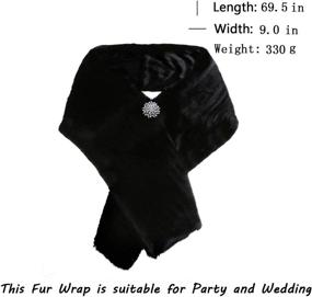 img 3 attached to Artio Womens Shawls Winter Wedding Women's Accessories via Scarves & Wraps
