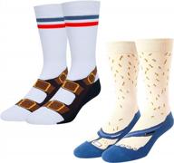 happypop мужские забавные носки для гольфа, покера, флага сша, медицинские носки для медсестры, космические носки, 2 упаковки с подарочной коробкой логотип
