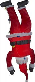 img 2 attached to 6.5' Inflatable Hanging Santa For Unique Christmas Home Decor By Home Accents Holiday