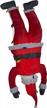6.5' inflatable hanging santa for unique christmas home decor by home accents holiday logo