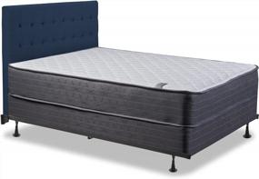 img 2 attached to Tight Top Innerspring Mattress & Box Spring Set W/ Frame - Ideal For Back Support!