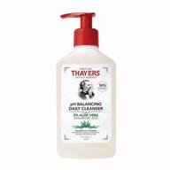🌿 thayers ph balancing daily cleanser: aloe vera face wash for gentle and hydrating skin care – dry, oily, or acne prone, 8 fl oz логотип