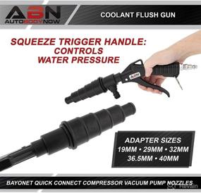 img 2 attached to 🚗 ABN Automotive Coolant Flush Machine: Ultimate Air and Water Combo Backflush Gun – Versatile Multi-Size Nozzles for 19-40mm Hoses