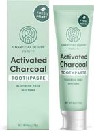 🦷 fresh whitening charcoal toothpaste for adults: activated natural ingredients for a brighter smile logo