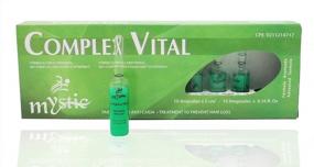 img 3 attached to Kleravitex Mystic Complex Vital Ampoules - эффективное средство для восстановления роста волос при истончении и выпадении волос с биотиновым биокомплексом и токоферолом (упаковка из 10)
