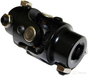 img 2 attached to 🔧 High-performance 3/4-inch DD to 3/4-inch DD Universal Black Steel Steering U Joint by DEMOTOR