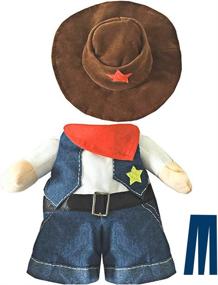 img 3 attached to 🐶 Mikayoo Pet Dog Cat Halloween Cowboy Costume - Western Cowboy Uniform with Hat | Funny Pet Outfit for Party, Christmas, and Special Events | Suitable for Small/Medium-Sized Dogs and Cats