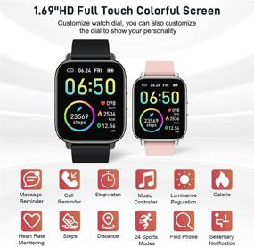 img 3 attached to Watches Smartwatch Waterproof Pedometer Activity Cell Phones & Accessories