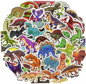img 4 attached to QTL Stickers For Kids Dinosaur Stickers For Water Bottles Cute Dinosaur Stickers For Boys Waterproof Stickers For Teens Boys Girls Stickers Packs 50Pcs