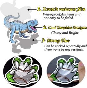 img 1 attached to QTL Stickers For Kids Dinosaur Stickers For Water Bottles Cute Dinosaur Stickers For Boys Waterproof Stickers For Teens Boys Girls Stickers Packs 50Pcs