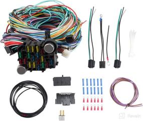 img 4 attached to 🔌 Wiring Harness Kit - Wztepeng 21 Circuit Long Wires 17 Fuses, Standard Color, Compatible with Chevrolet, Ford, Chrysler, GM Hot Rod Rat Rod