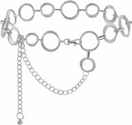 transform your outfit with glamorstar's o-ring chain belt for women - perfect as a gift logo