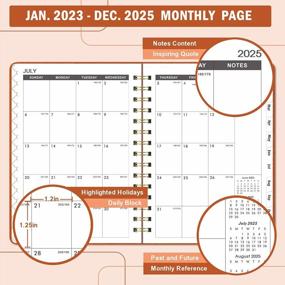 img 1 attached to 2023-2025 Monthly Planner - 3 Year Monthly Planner From January 2023 To December 2025, 6.4'' X 8.5'' Monthly Planner With Tabs, Monthly Calendar Planner With Thick Paper