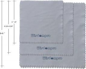 img 3 attached to 12-Pack Microfiber Cleaning Cloth For Camera Lens, Glass & More - 4/4.75/6 Inch (Assorted Size)