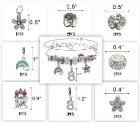 img 1 attached to 🎁 Exquisite Birthday Gifts: Necklace Years Bracelet for Girls - Delightful Jewelry Collection by Necklaces & Pendants