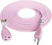 pink 15ft 1875w heavy duty extension cord by firmerst logo