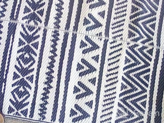 img 1 attached to Transform Your Outdoor Space With HiiARug 9'X12' Reversible Patio Rug For RV, Camping, And Beach review by Brandon Woods