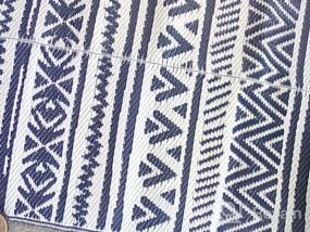 img 7 attached to Transform Your Outdoor Space With HiiARug 9'X12' Reversible Patio Rug For RV, Camping, And Beach
