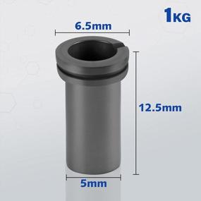 img 3 attached to 1Kg High Purity Graphite Crucible For Melting Gold, Silver, Copper - GONGYI Furnace Casting Mould Smelting Jewelry Tools