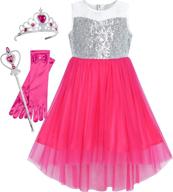 sunny fashion girls hi low princess girls' clothing ~ dresses логотип