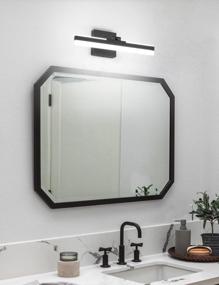 img 2 attached to Stylish And Adjustable LED Bathroom Vanity Lights - Joossnwell'S 15.7" Matte Black Light Bar With Cool White 5500K