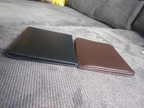 img 6 attached to 👛 Burgundy Leather Bifold Wallet for Men: License, Card Cases & Money Organizer Accessories