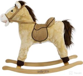 img 3 attached to 🐴 Beige Rockin' Rider Derby Rocking Horse Ride-On