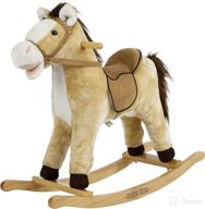 🐴 beige rockin' rider derby rocking horse ride-on logo