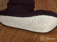 img 1 attached to LongBay Women'S Fur Bootie Slippers: Memory Foam House Shoes With Plush Fleece & Warm Curly Design review by Anthony Parker