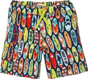 img 1 attached to Hatley Board Shorts White Sharks Boys' Clothing via Swim