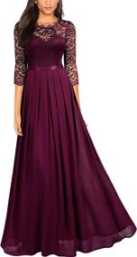 img 4 attached to Miusol Womens Formal Wedding Bridesmaid Women's Clothing at Dresses