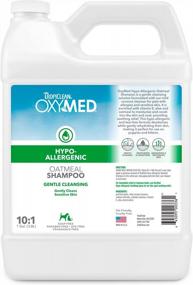 img 4 attached to USA-Made TropiClean OxyMed Hypoallergenic Pet Shampoo - 1 Gallon Size For Optimal Results