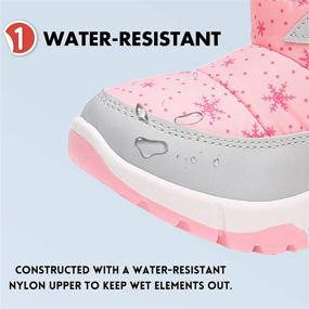 img 2 attached to Ahannie Insulated Winter Toddler Boys' Shoes - Perfect for Outdoor Activities