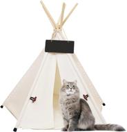 🐾 cozypet teepee pet bed tent with plush cushion - portable house for small dogs and cats logo