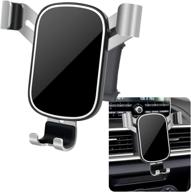 lunqin car phone holder for mazda 3 (2014-2018) – large phone with case friendly – auto accessories navigation bracket – interior decoration – mobile cell mirror phone mount logo