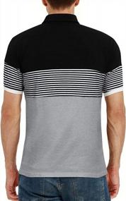 img 1 attached to YTD Stylish Men'S Polo Shirts With Slim Fit And Trendy Contrast Color Stitching And Stripe Design