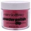 cuccio pro powder polish dip - 3,2,1 kiss - nail lacquer for manicures & pedicures, easy & fast application/removal - no led/uv light needed - non-toxic, odorless, highly pigmented - 2 oz logo