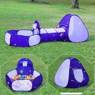 homfu purple-ball bit 3-in-1 pop up tunnel tent for kids play indoors and outdoors - perfect for boys and girls logo