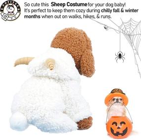 img 3 attached to AOFITEE Cute Cartoon Sheep Rabbit Shape Pet Costume for Halloween and Christmas, Winter 🐰 Warm Fleece Hooded Coat for Small Dogs, Puppy Jacket for Cold Weather, Soft Comfy Jumpsuit Pajamas