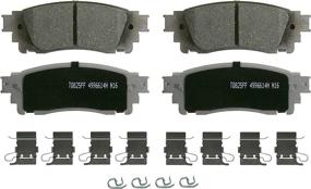 img 4 attached to Wagner ThermoQuiet QC1805 Ceramic Disc Brake Pad Set: Enhanced Performance and Durability for Your Vehicle